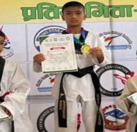 सौरव मल्ललाई स्वर्ण, चन्द्रागिरि तेक्वान्दो डोजाङ टिम तृतीय