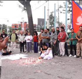 जेनजी प्रदर्शनमा ज्यान गुमाएकाको सम्झनामा दीप प्रज्वलन