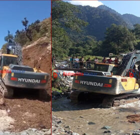 तीन महिनादेखि अवरुद्ध मार्तडी—कोल्टी सडकखण्ड खोल्न सुरु