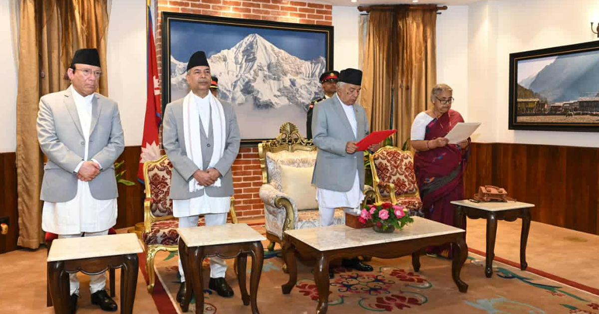 सुशीला कार्कीले लिइन् प्रधानमन्त्रीको नियुक्ति र शपथ