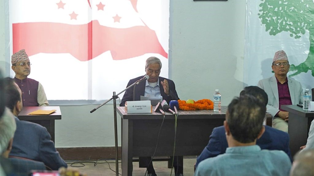 १५ औं महाधिवेशनबाट नेतृत्व हस्तान्तरण गर्छु, त्यसमा द्विविधा छैन : देउवा