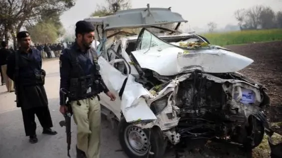 पाकिस्तान : प्रहरीको गाडी एम्बुसमा, एसपीसहित तीन प्रहरीको मृत्यु