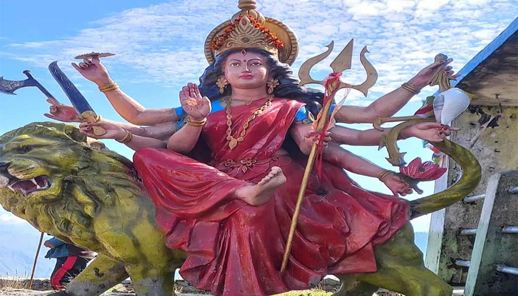 धार्मिक तथा पर्यटकीय स्थल कालाजग्रामा देवीकाे मुर्ति स्थापना