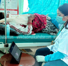 टोल-टोलमा पुगेर गर्भवती महिलाको निशुल्क अल्ट्रासाउन्ड र ल्याब सेवा