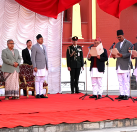 नवनियुक्त चार मन्त्रीले लिए पद तथा गोपनीयताको शपथ