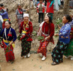 आज किराँत समुदायको उँधौली पर्व : हात्तीवनमा च्याबु्ङको तालमा धाननाच