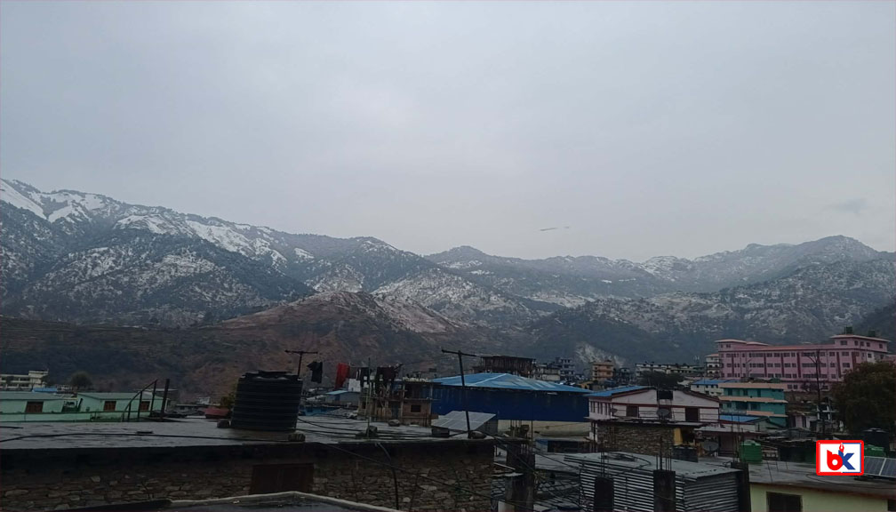 बाजुरामा यस बर्षकै पहिलोपटक हिमपात