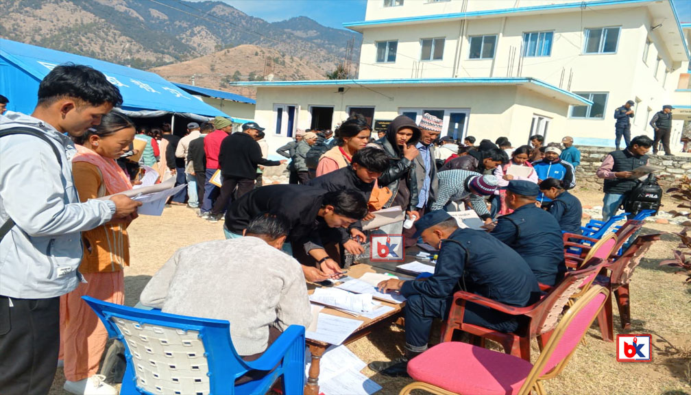 बाजुरामा निर्वाचन प्रहरीमा भर्ना हुन १२ सय ७ जनाले दिए दरखास्त