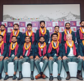 विश्वकप क्रिकेट खेल्न जाने नेपाली टोलीको बिदाइ