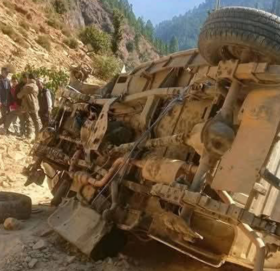 जाजरकोटमा जिप दुर्घटना, २ जनाको मृत्यु, ४ जना घाइते