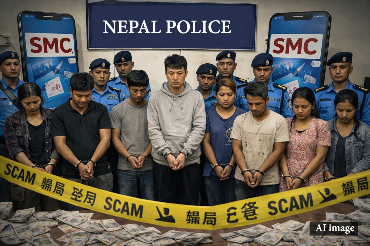 एसएमसी नामक एपबाट १२ करोडभन्दा बढी ठगी, चिनियाँसहित ११ जना प्रहरीको फन्दामा