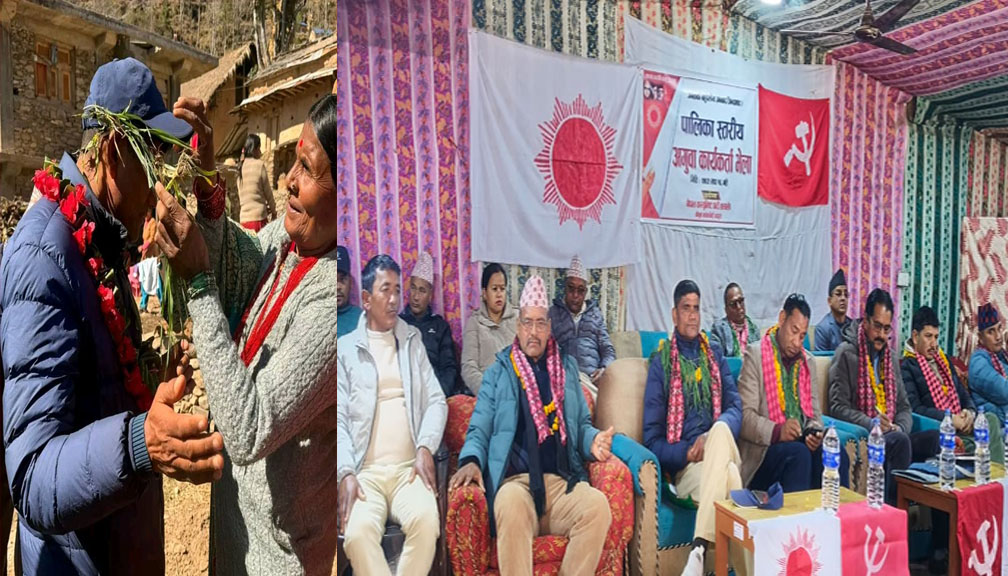 जनतासँग प्रत्यक्ष संवादमा एमाले बाजुरा, चुनावी अभियान सञ्चालन