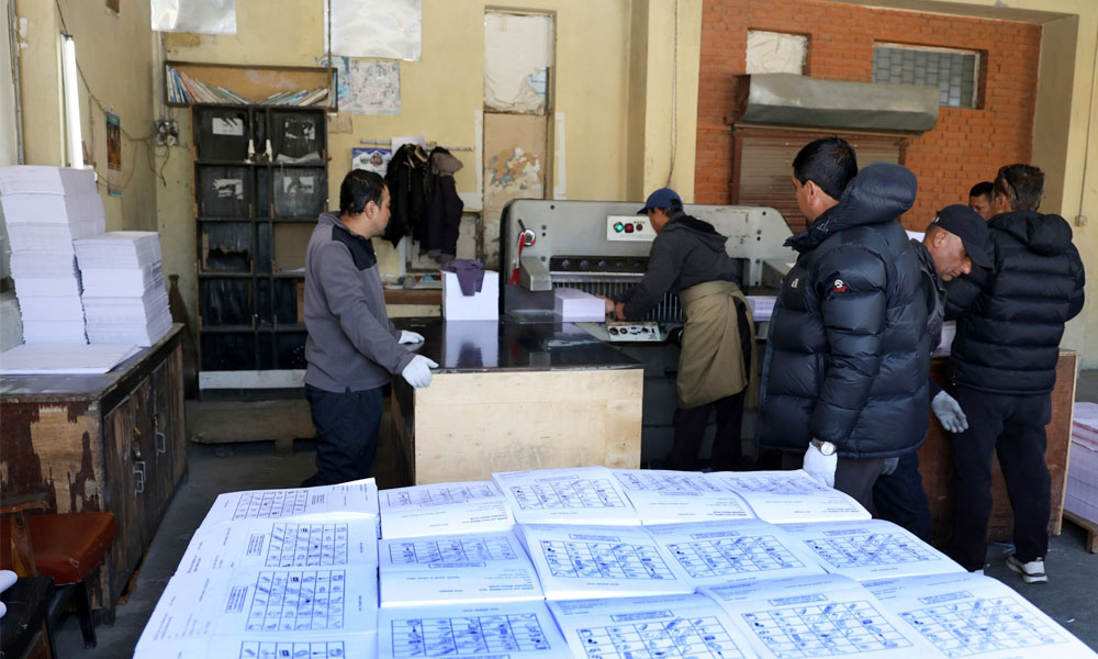 मतपत्र छपाइ सकियो, १० दिनभित्र सबै जिल्लामा पुर्याइने