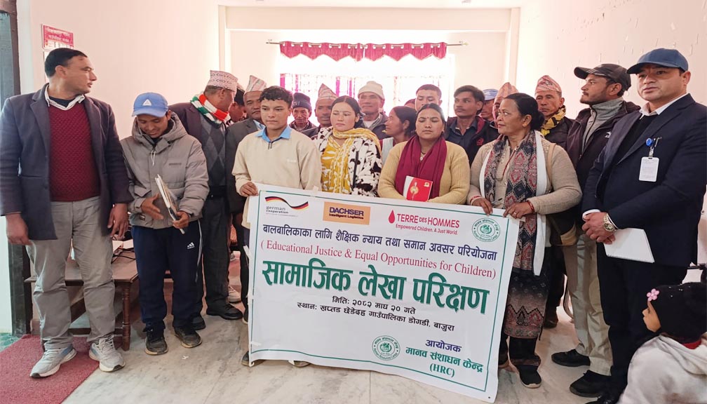 एचआरसी बाजुराद्धारा खप्तड छेडेदहमा संचालित परियोजनाको सामाजिक लेखा परीक्षण कार्यक्रम सम्पन्न