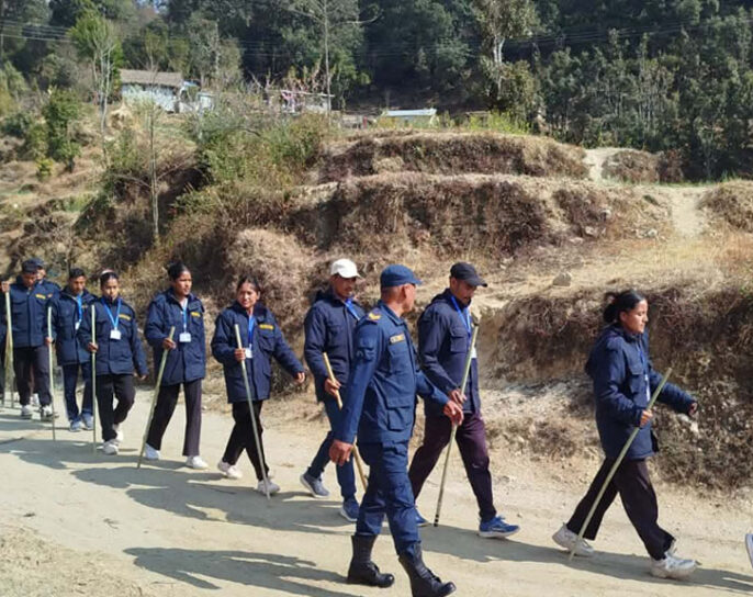 फिल्डमा खटिए निर्वाचन प्रहरी(तस्वीरहरु)