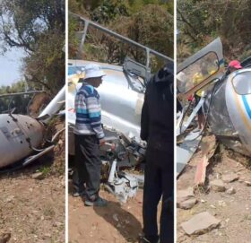 अवतरण गर्ने क्रममा खोटाङमा हेलिकोप्टर दुर्घटना, एक घाइते, पाइलट  सकुशल