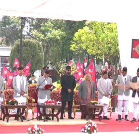 नवनियुक्त मन्त्रीहरूले लिए शपथ