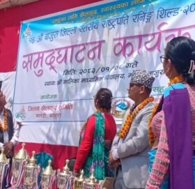 बाजुरा जिल्ला स्तरीय १६ औं राष्ट्रपति रनिङ शिल्ड सुरु, त्रिवेणी सहभागी भएन