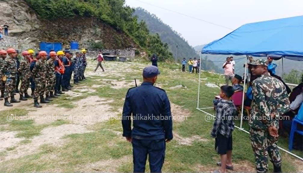 बाजुरामा संयुक्त खोज तथा उद्धार कृतिम अभ्यास कार्यक्रम सम्पन्न