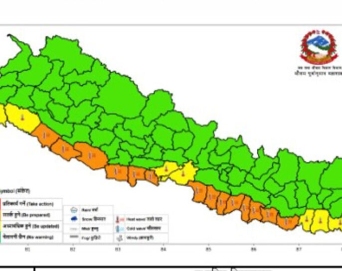 मौसम विभागले भन्यो- तीन दिन १४ जिल्लामा तातो लहर चल्छ, सतर्क रहनू