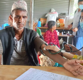 बुढीगंगा–६ मा  स्वास्थ्य शिविर सम्पन्न, ३५९ जनालाइ दियाे  सेवा