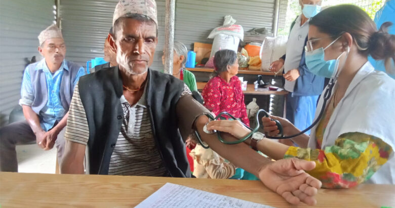 बुढीगंगा–६ मा  स्वास्थ्य शिविर सम्पन्न, ३५९ जनालाइ दियाे  सेवा